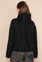 Crans women's hooded fleece black sweatshirt - 6