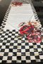 40X140Cm Woven Stain-Resistant Printed Thai Feather Fabric Tablecloth Decorative Runner Washable - 3