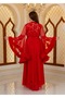 Special Design Elegant Rose Detailed 2-Piece Long Dressing Gown Nightgown Set (Boxed) - 2