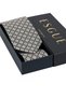 Hand Made 8 cm Plaid Pattern Beige Color Handkerchief Tie - 4