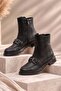 Elit Vvs2717C Women's Genuine Leather Classic Boots Black