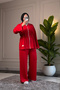 6721 - Stylish, Comfortable, Loose Viscose Soft Modal Fabric, Waist Drawstring Detail, Zippered Women's Set - 3