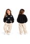 Girls' Butterfly Embroidery and Printed Yumos Knitwear 4-12 Years Old Crew Neck Trendy Knitwear Sweater