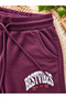 Boy's 95% cotton tracksuit set - plum bottoms & beige sweatshirt - 2-piece printed sweatshirt & jogger sportswear casual outfit - 4