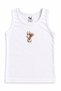 Girl's 2-Piece Underwear Set, Off-White Rabbit Print, 2-Piece Undershirt and Panties Set, Cotton Kids' 2-Piece Set, Patterned 2-Piece Underwear, Gift Underwear 2Tkm-20-B - 2