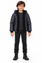 Boys' Water-Repellent Hooded Coat with Fleece Inside