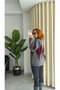 Premium Trend Baklava Patterned Wool Cardigan - 3