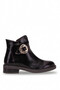 Elit Vvs2711R Women's Genuine Patent Leather Classic Boots Brown - 2