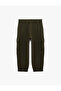 Ruffled, Elastic Waist, Lace-Up, Cargo Pocket, Balloon Fit Sweatpants - 7