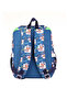 Multi-Patterned Navy Blue School Bag |   Children's Backpack - 2
