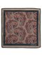 Hand Made 8 cm Shawl Pattern Red Beige Color Handkerchief Tie - 5