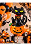 Halloween Black Cat and Pumpkin Foil Balloon Halloween Party Decoration - 4