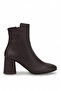 Elit Vvs2727C Women's Genuine Leather Heeled Boots Brown - 2