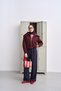 Women's Collar Zipper Detailed Short Scuba Jacket Burgundy - 5