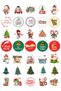 Mixed Christmas Sticker Set - 350 Pieces (10 Sheets) - Snowman, Pine Tree, Christmas Figures