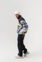 Graffititag Patterned Zippered Plush Men's Sweatshirt - 7