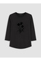 Lcw everyday black crew neck blouse with stone detail - 5