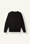 X8282Azbk81 Black Boxy Fit Crew Neck Printed Sweatshirt - 8