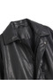 Viral Bol Kalıp Oversize Leather Jacket - 2