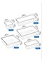 16-Piece Clear Plastic Drawer Organizer Trays, Makeup Vanity Kitchen Storage Bins - 2