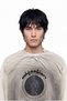 Men's Traveller Printed Oversize Long Sleeve T-Shirt Space Gray - 2
