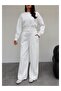 Crop Sweatshirt Şardonlu Tracksuit Set - 3