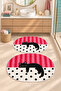 Digital Non-Slip Washable Double Oval Cat Bath Mat Bathroom Rug Bathroom Decor Home Decor 40X60+60X90Cm