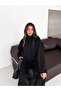 Women's Suede Fabric Stand Collar Jacket with Snap Fasteners, Hidden Zipper and Multiple Pockets - 7