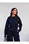 Crop Sweatshirt Şardonlu Tracksuit Set - 2