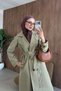 Mest Buckle Trench Coat Mint - 4