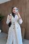 Mest Buckle Trench Coat Beige - 4