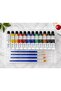 12ml| 12 COLOR | ACRYLIC COLOR TUBE WITH PALETTE AND 4 BRUSHES - 2