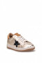 26Bk248.777 Women's Genuine Leather Classic Sneaker Gold - 3
