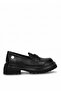 D26Ka-7360 Women's Genuine Leather Casual Shoes Black