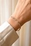 Gold Plated Zircon Stone Jewellery Craftsmanship Luxury Waterway Bracelet - 3