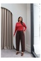 Wide Leg Pants with Pocket Detail - 4