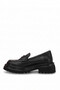 D26Ka-7360 Women's Genuine Leather Casual Shoes Black - 3