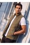 Smart Quilted Sleeveless Jacket with Pockets - 6