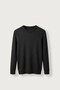 Men's Slim Fit Ribbed Crew Neck Knitwear Sweater Black