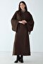 Cape Dress Combination Knitwear Double Set Brown 9488-Tk - 3