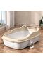 Large Size 48.5*34.7*18cm, Hight Quality, Nice Design Cat Litter Box, Open Cat Litter Box with High Rim And Shovel. - 4