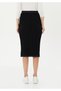 Knitted Midi Pencil Skirt - 4