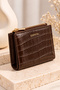 Women's Crocodile Patterned Zipper Wallet Cty-Lbn-6473 - 4