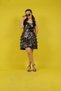 07-15 Years Old Girls Silver Color Short Evening Dress with Roses on the Front - 3