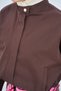 Women's Skirt Suit with Hidden Zipper and Adjustable Waist, Brown - 5