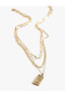 Textured Chain with Dangle Multiple Pendants - 2