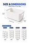 Plastic Storage Bins with Handles, Multi-Purpose Cabinet, Desk & Pantry Organizer - 2