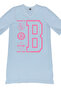 Brooklyn Light Blue V-Neck Half Sleeve Knee Length Comfortable Home Dress Nightgown - 2
