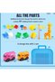 XQW Block Track Storage Box Electric Car Toys for 3 4 5 6 7 8 Year Old Boys... - 5