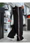 Black Mosaic Striped Baggy Tracksuit We-5136 - 4